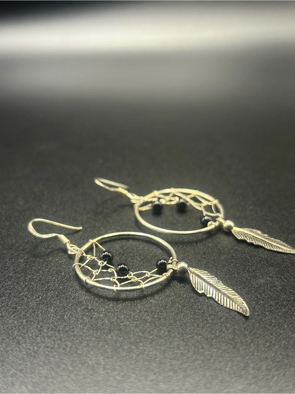 Sterling Silver Dream Catcher Earrings